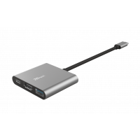 Slika TrustDALYXUSBC/3in1/Aluminjum/siva