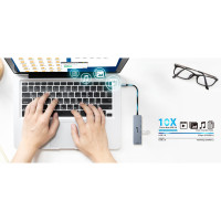 Slika Genius UH-500 5-in-1 USB Hub srebrni