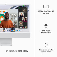 Slika iMac 24 M3 256GB Silver - INT MQR93ZE/A