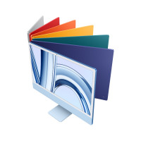 Slika iMac 24 M3 256GB Silver - INT MQR93ZE/A
