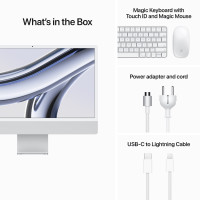Slika iMac 24 M3 256GB Silver - INT MQR93ZE/A