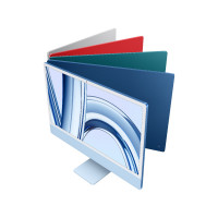 Slika iMac 24 M3 256GB Blue - SRB MQRC3CR/A