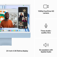 Slika iMac 24 M3 256GB Blue - INT MQRC3ZE/A