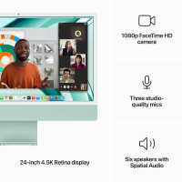 Slika iMac 24 M3 256GB Green - INT MQRN3ZE/A