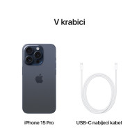 Slika iPhone 15 Pro 256GB Blue Titanium MTV63SX/A