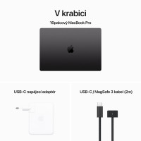 Slika MacBook Pro 16" M3 Pro 512GB Space Black - INT MRW13ZE/A