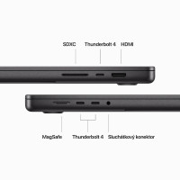Slika MacBook Pro 16" M3 Pro 512GB Space Black - INT MRW13ZE/A