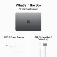 Slika MacBook Air 13,6" M3 Space Gray 256GB - SRB MRXN3CR/A