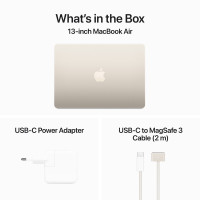 Slika MacBook Air 13,6" M3 Starlight 256GB- SRB MRXT3CR/A
