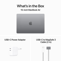 Slika MacBook Air 15,3" M3 Space Gray 256GB- SRB MRYM3CR/A