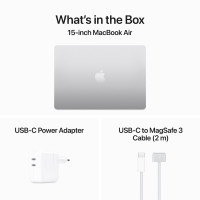 Slika MacBook Air 15,3" M3 Silver 256GB - SRB MRYP3CR/A