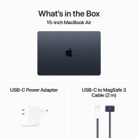 Slika MacBook Air 15,3" M3 Midnight 256GB - SRB MRYU3CR/A