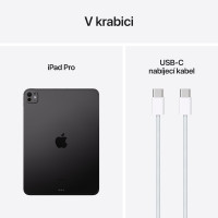 Slika iPad Pro M4 Wi-Fi + Cellular 2TB sa standardnim staklom - Space Black MVW73HC/A