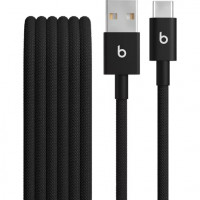 Slika proizvoda Beats USB-A to USB-C Woven Cables (1.5 m) - Bolt Black (2-Pack)
