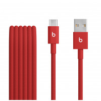 Slika Beats USB-A to USB-C Woven Cable (1.5 m) - Rapid Red