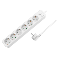 Slika proizvoda Kabl LOGILINK Produzni kabl sa prekidacem 6 uticnica 1.5m beli