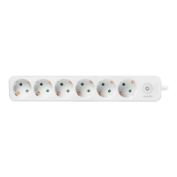 Slika Kabl LOGILINK Produzni kabl sa prekidacem 6 uticnica 1.5m beli