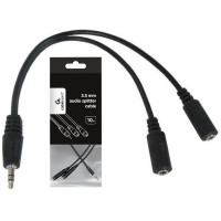 Slika Kabl Gembird CCA-415-0.1M 3.5mm Stereo plug to 2x 3.5mm stereo socket 10cm Audio