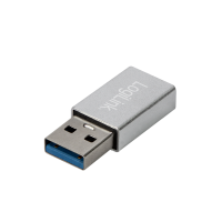 Slika Logilink USB adapter USB-A/M na USB-C/F, srebrni