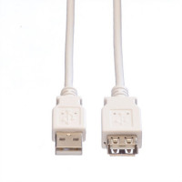 Slika Secomp USB2.0 A-A M/F beige 3.0m produzni kabl