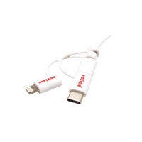 Slika Secomp Roline USB 2.0 Charge & Sync A micro B + 8 pin + C m/m 1.0m