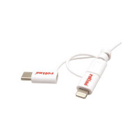 Slika Secomp Roline USB 2.0 Charge & Sync A micro B + 8 pin + C m/m 1.0m