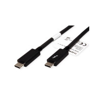 Slika ROLINE Thunderbolt" 3 Cable 20GBit/s 5A M/M crna 2 m