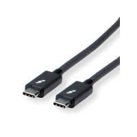 Slika ROLINE Thunderbolt" 3 Cable 20GBit/s 5A M/M crna 2 m