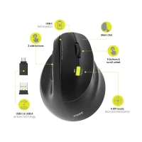 Slika Port Designs Ergonomic 2.4 GHz Bluetooth punjivi