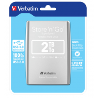 Slika 2TB Verbatim USB 3.0 Store'n'Go 53189, Silver