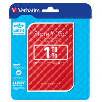 Slika 1TB Verbatim USB 3.0 Store'n'Go 53203, Red