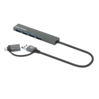 Slika proizvoda Manhattan 181006 4xUSB-A 3.2/5Gbps/Crni