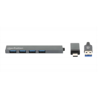 Slika Manhattan 181006 4xUSB-A 3.2/5Gbps/Crni