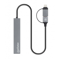 Slika Manhattan 181006 4xUSB-A 3.2/5Gbps/Crni