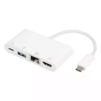 Slika E-Green USB(C)-HDMI+LAN+USB3+USB(C) Silver