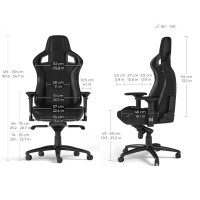 Slika Noblechairs EPIC Real Leather Gaming stolica crna