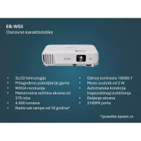 Slika Epson EB-W53 projektor