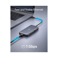 Slika Anker USB-C Data Hub 8u1 10Gbps crni