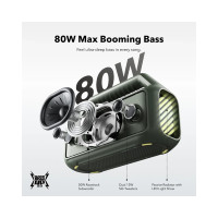 Slika Anker Soundcore Boom 2 80W 2.1 prenosivi bluetooth IPX7 zvucnik zeleni