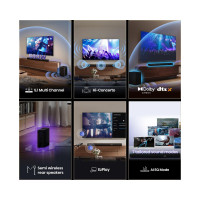 Slika Hisense AX5100Q Dolby Atmos soundbar sa bezicnim subwooferom crni