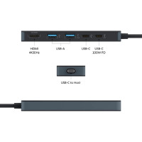 Slika Targus HyperDrive Flex 5 Port USB-C Hub crni (HD4101BKGL)