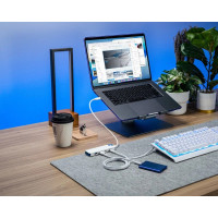 Slika Targus HyperDrive Flex 4 Port USB-C Combo Hub beli (HD5200BUGL)