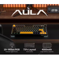 Slika Aula AU75 mehanicka Black/Orange