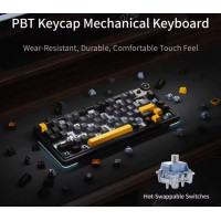 Slika Aula AU75 mehanicka Black/Orange