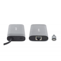Slika Docking station Manhattan 130714 10in1 USB-C - 2xHDMI/5xUSB/LAN/PD 100W