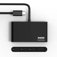 Slika Port Designs USB-C hub/3XUSB-C/USB-C pd 900147