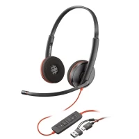 Slika proizvoda Poly Blackwire 3220 HP 8X228AA USB-C+ USB-C/A adapter
