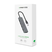 Slika USB HUB Tip C 4 porta 3.0 USB Ugreen CM219/USB-C slim