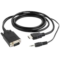 Slika proizvoda Kabl HDMI-VGA+Audio Gembird A-HDMI-VGA-03-6 1.8m