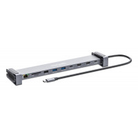 Slika Manhattan USB-C PD 10-in-1 Dual-HDMI Monitor Docking Station / Multiport Hub